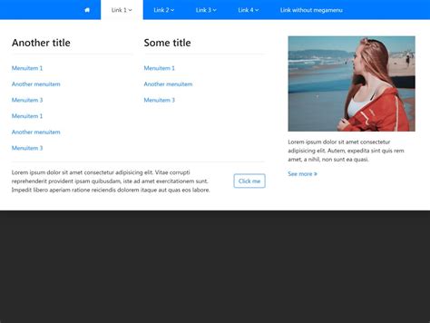 Bootstrap 4 Responsive Mega Menu on Hover — .